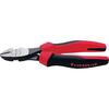 Power side-cutter pliers polished with 2-component handles 200mm